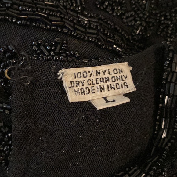 Vintage Scala beaded mesh top - Picture 8 of 8